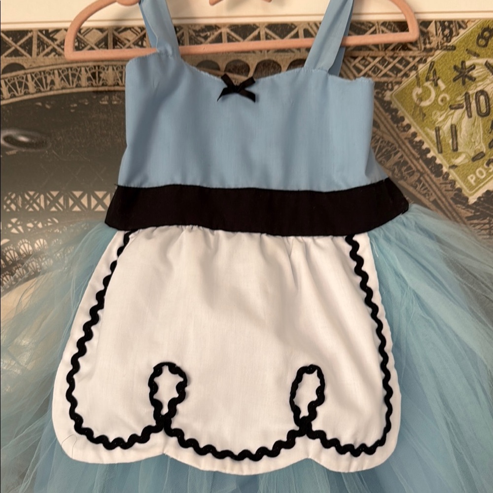 Handmade Alice in Wonderland Disney tutu dress with Tulle Skirt - Picture 2 of 6